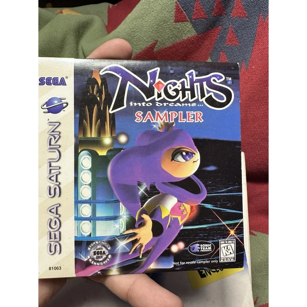 Sega Saturn Console In Original Box Working 3 Games Sampler CIB 2 Controller's